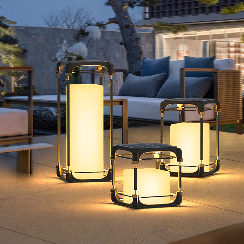 Solar Garden Light - Leuchtende Stehlampe für den Hof, Solar-LED-Außenbeleuchtung,
