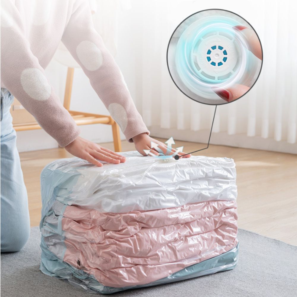 Reusable Bag - Press & Seal Vakuum-Aufbewahrungsbeutel, Platzsparende Kompressionsbeutel
