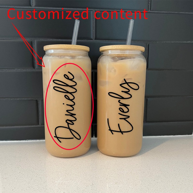 Personalisierte Glas-Eiskaffee – Reusable Straw Bewertung und Preis