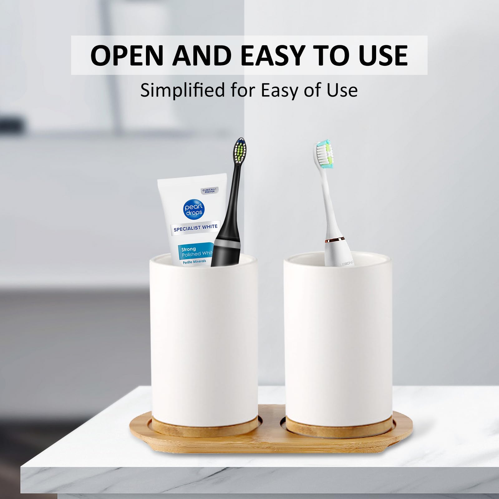 Keramik-Badezimmer-Set, feiner – Bamboo Toothbrush Bewertung und Preis